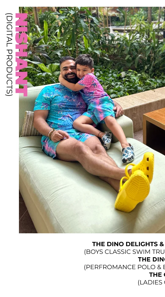Boys Classic Swim Trunk: The DIno Delights
