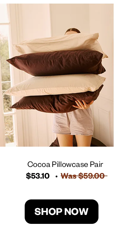 Cocoa Pillowcase Pair