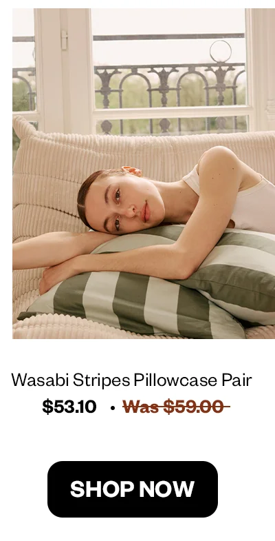 Wasabi Stripes Pillowcase Pair