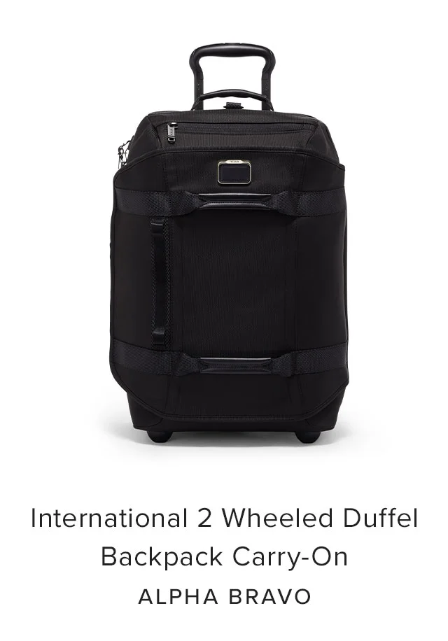 International 2 Wheeled Duffel Backpack Carry-On