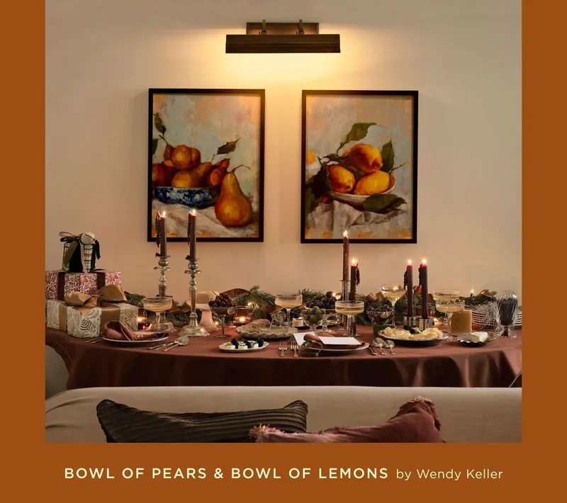 Bowl Of Pears & Bowl Of Lemons