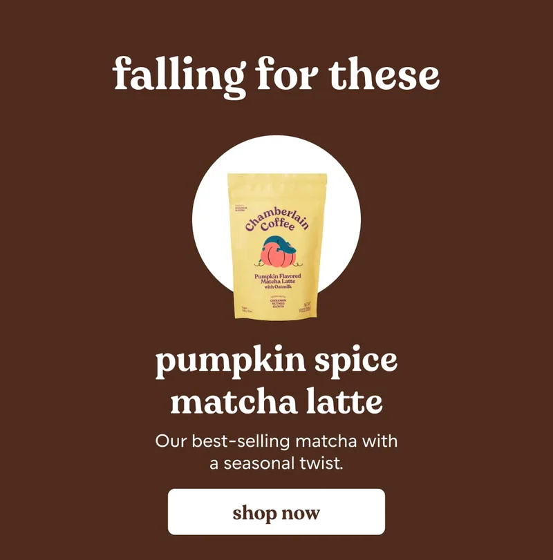 pumpkin spice matcha latte