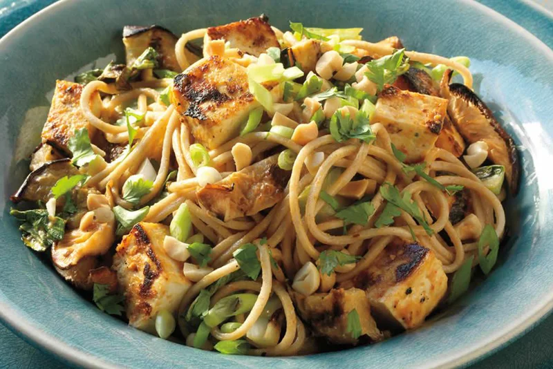 image of the Asian Noodles with Grilled Tofu and Vegetables