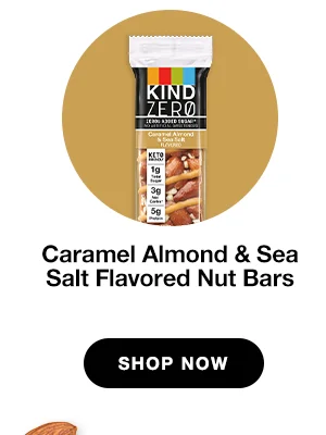 Caramel Almond & Sea Salt Flavored ZEROg Added Sugar Bars