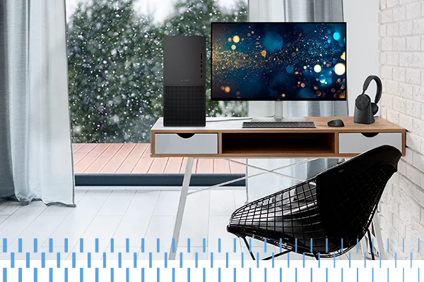 Home Office With Large Window