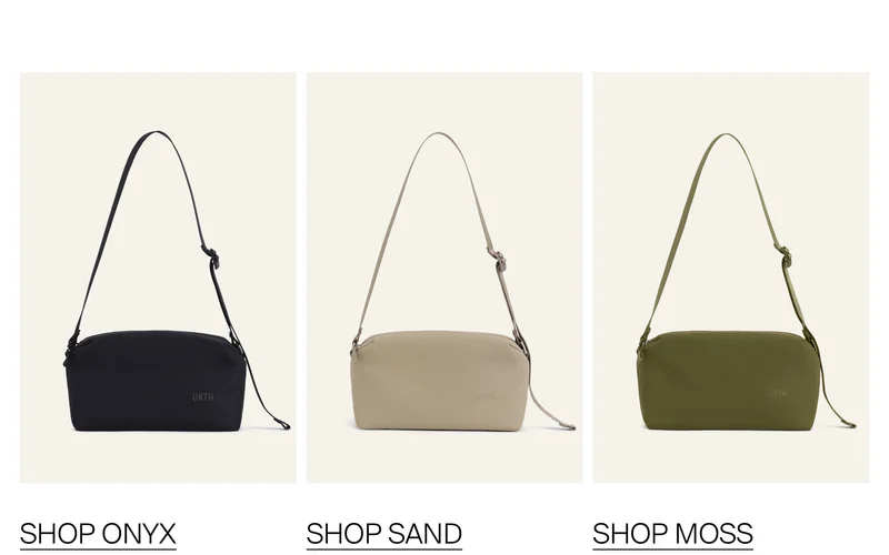 Shop Onyx, Shop Sand, Shop Moss
