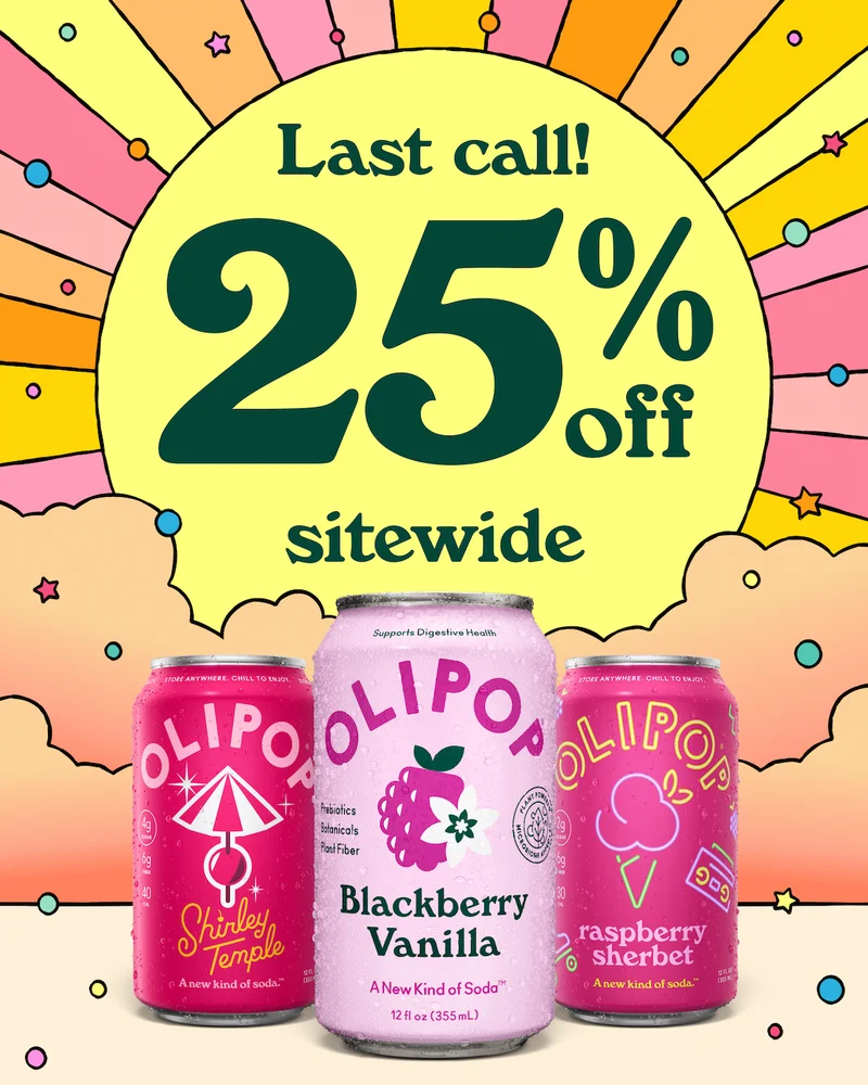 Last call for 25% off sitewide!