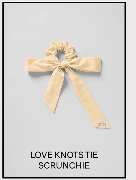 LOVE KNOTS TIE SCRUNCHIE