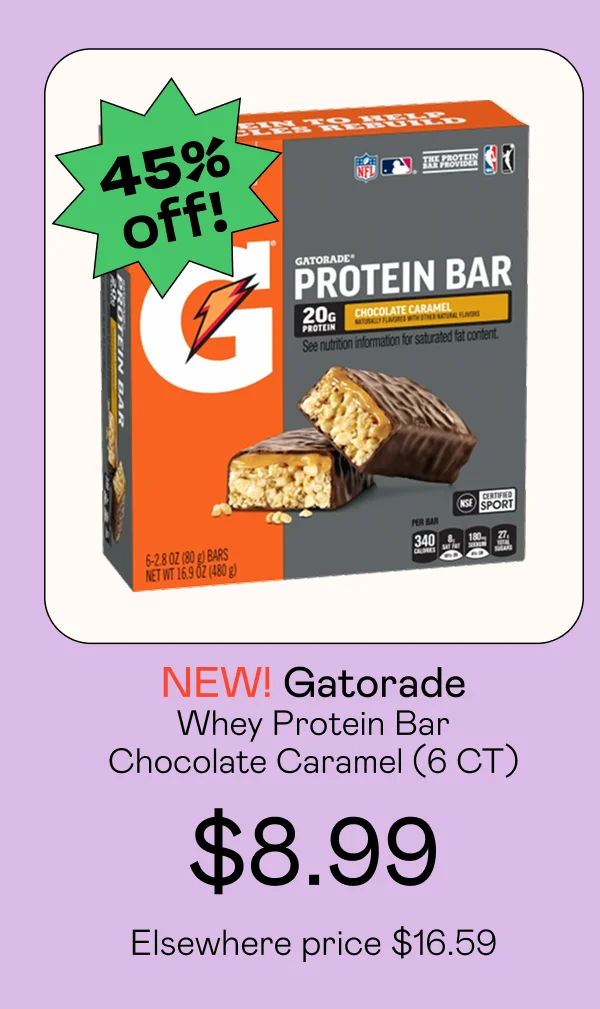 Whey Protein Bar Chocolate Caramel (6 CT)
