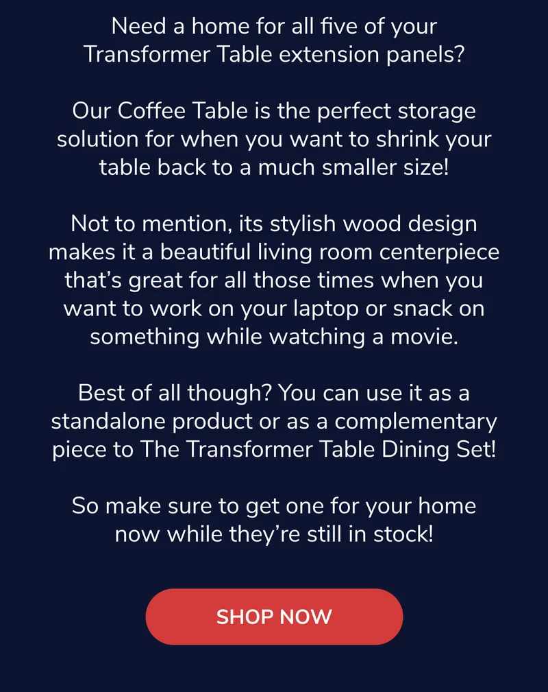 Introducing The Transformer Coffee Table