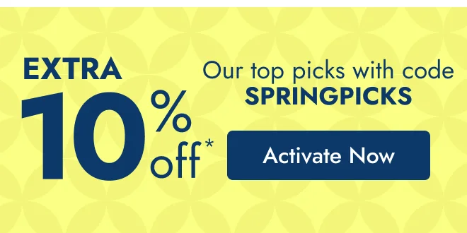 Extra 10% off Top Picks