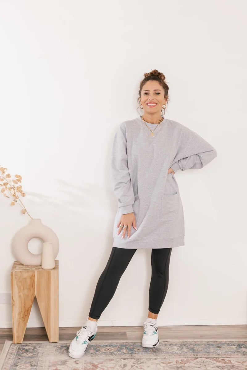 Image of Prospect Mini Dress in Heather Grey