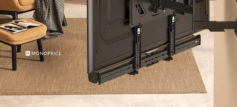 Heavy‑Duty Universal Soundbar Mount TV Mounting Bracket