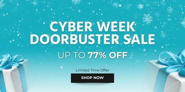 Cyber Week Doorbuster Sale Up to 77% OFF. Limited Time Offer. Shop Now.