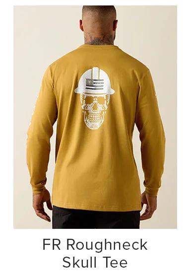 FR Roughneck Skull Tee in Wood Thrush