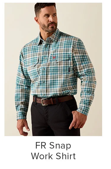 FR Snap Work Shirt in Teal
