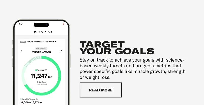 Target  your goals. Stay on track to achieve your goals with science-based weekly targets and progress metrics that power specific goals like muscle growth, strength or weight loss. CTA: READ MORE