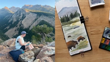 Travel Painting for Beginners: Watercolor the Tetons