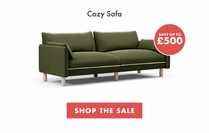 Cozy sofa - save up to £500
