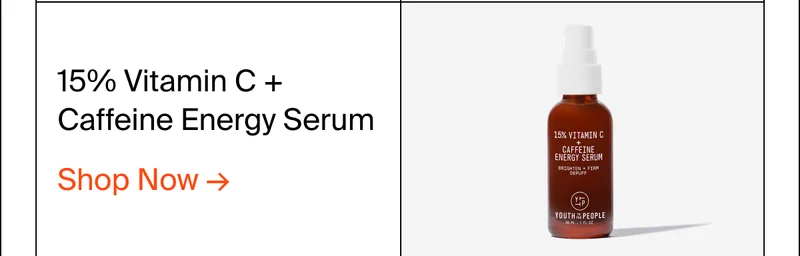 Vitamin c caffeine energy serum