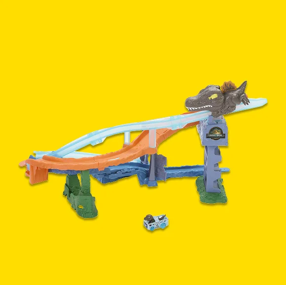 RacerVerse Jurassic World Crash & Splash Track Set