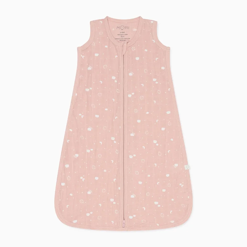 Image of MORI Mascot Muslin Front Opening Sleep Sack