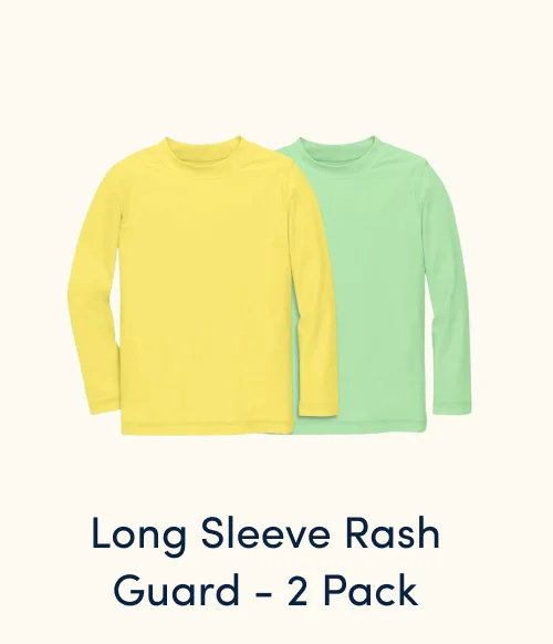 Long Sleeve Rash Guard - 2 Pack