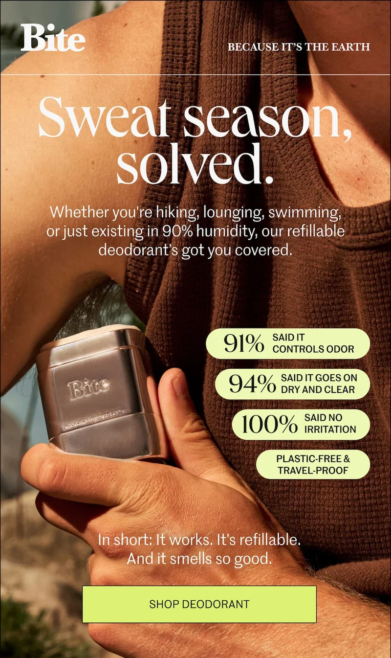 Sweat season, solved.