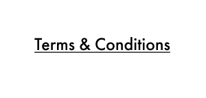 Terms & Conditions