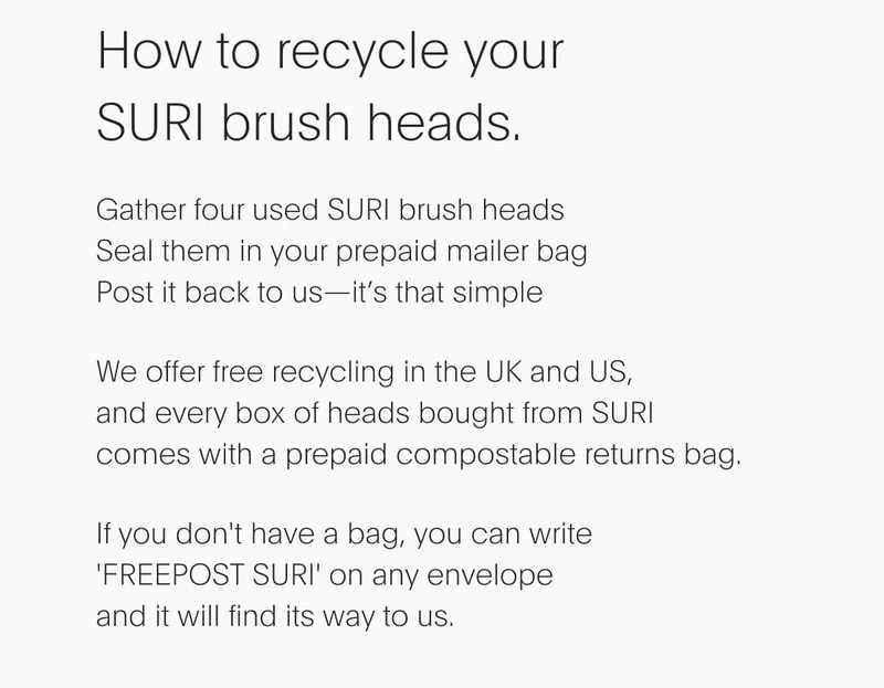 We offer free recycling in the UK & US