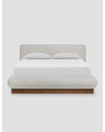 Billow Bed by Sarah Sherman Samuel - Ivory Boucle / King