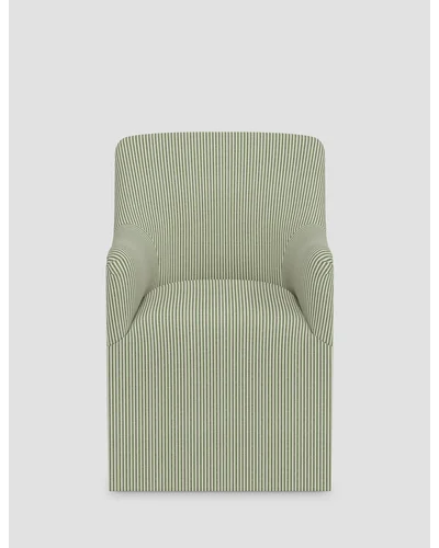 Astoria Dining Chair - Olive Stripe