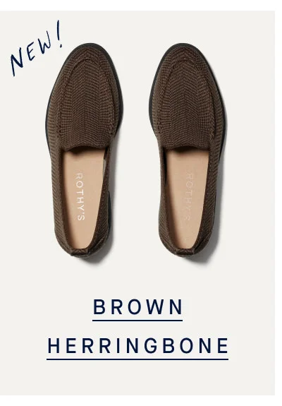 New! BROWN HERRINGBONE