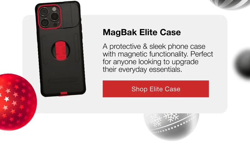 MagBak Elite Case A protective & sleek phone case with magnetic functionality. Perfect for anyone looking to upgrade their everyday essentials.