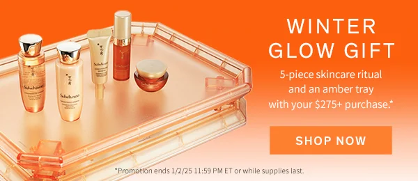 5-piece skincare kit + tray with $275+ purchase