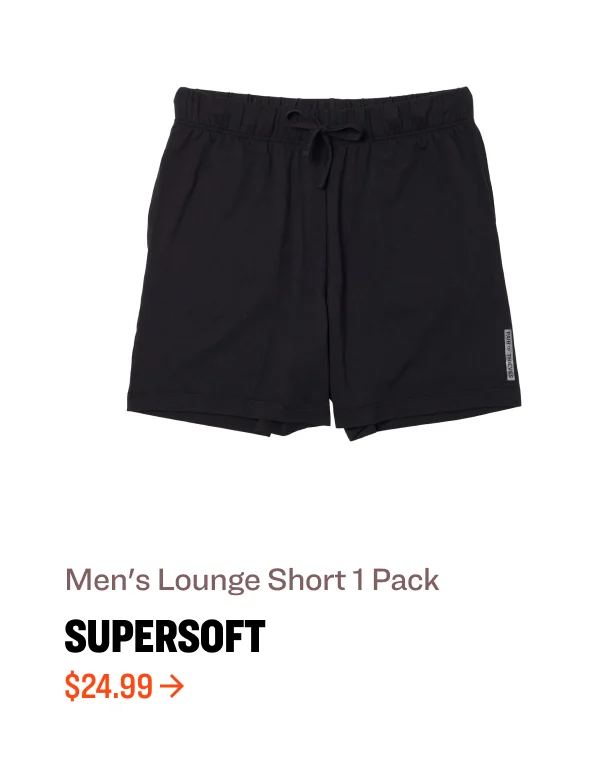 Men's Lounge Short 1 Pack supersoft $24.99