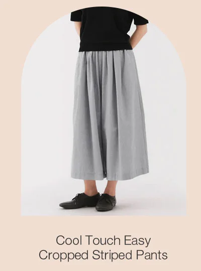 Shop Women's Cool Touch Easy Cropped Striped Pants