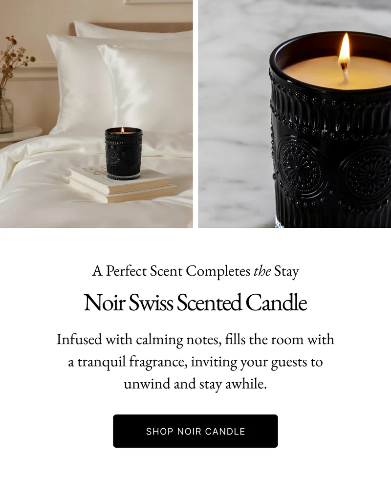 Noir Swiss Scented Glass Candle