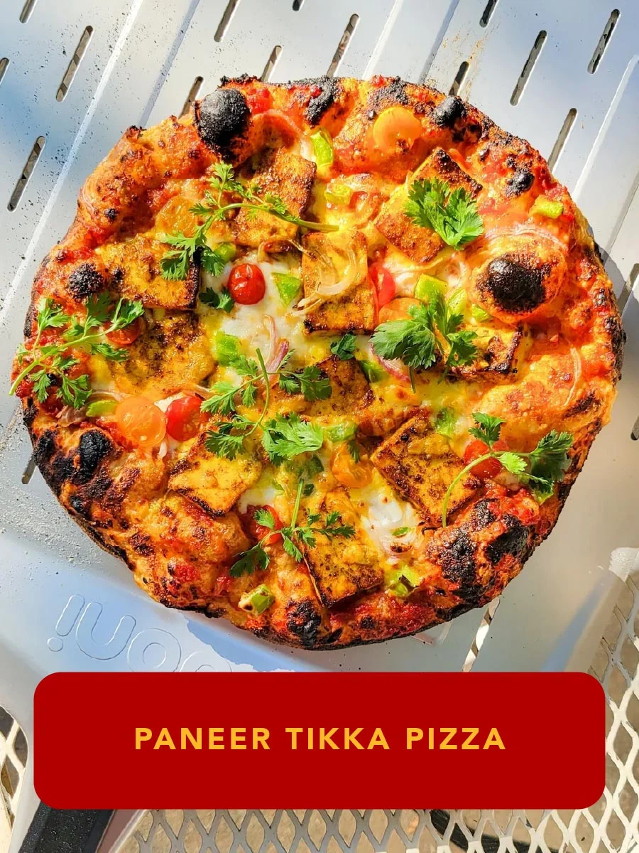 Paneer tikka pizza