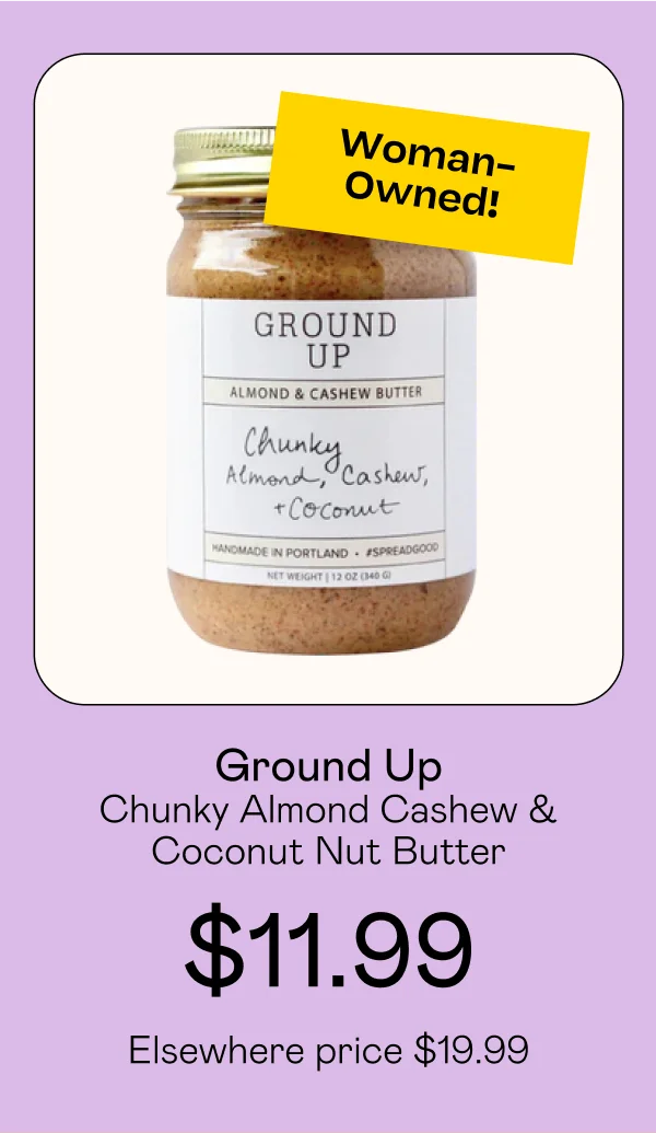 Chunky Almond Cashew & Coconut Nut Butter