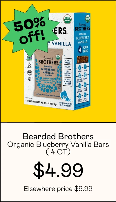 Organic Blueberry Vanilla Bars ( 4 CT)