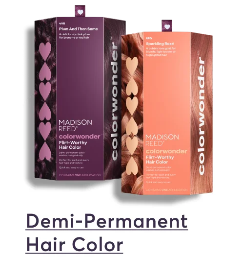 Demi-permanent hair color