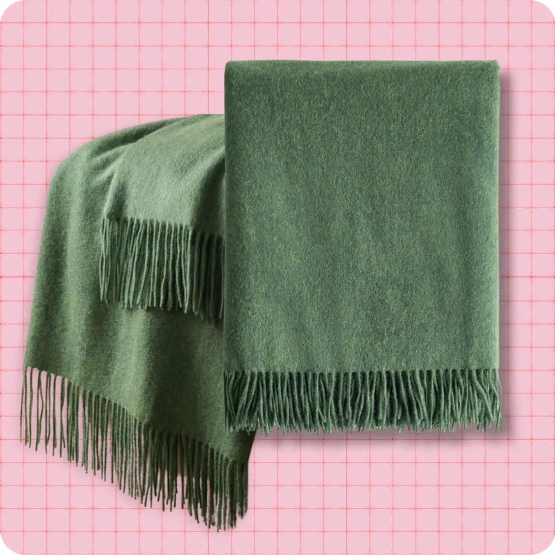 Mongolian cashmere throw