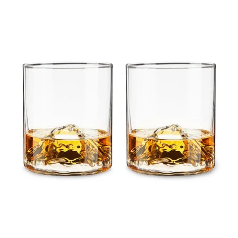 Mountain Peak Whiskey Glasses Set