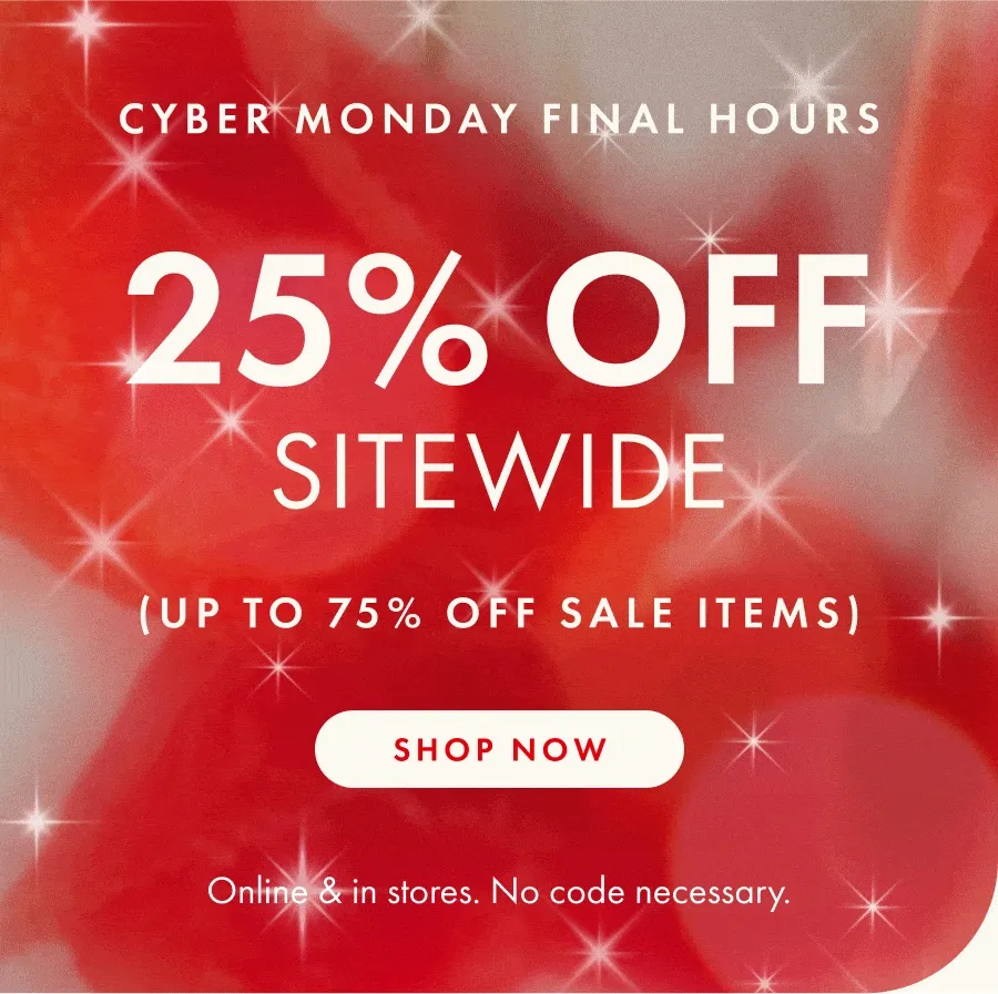 25% Off Sitewide Sale & Up to 75% Off Sale Items