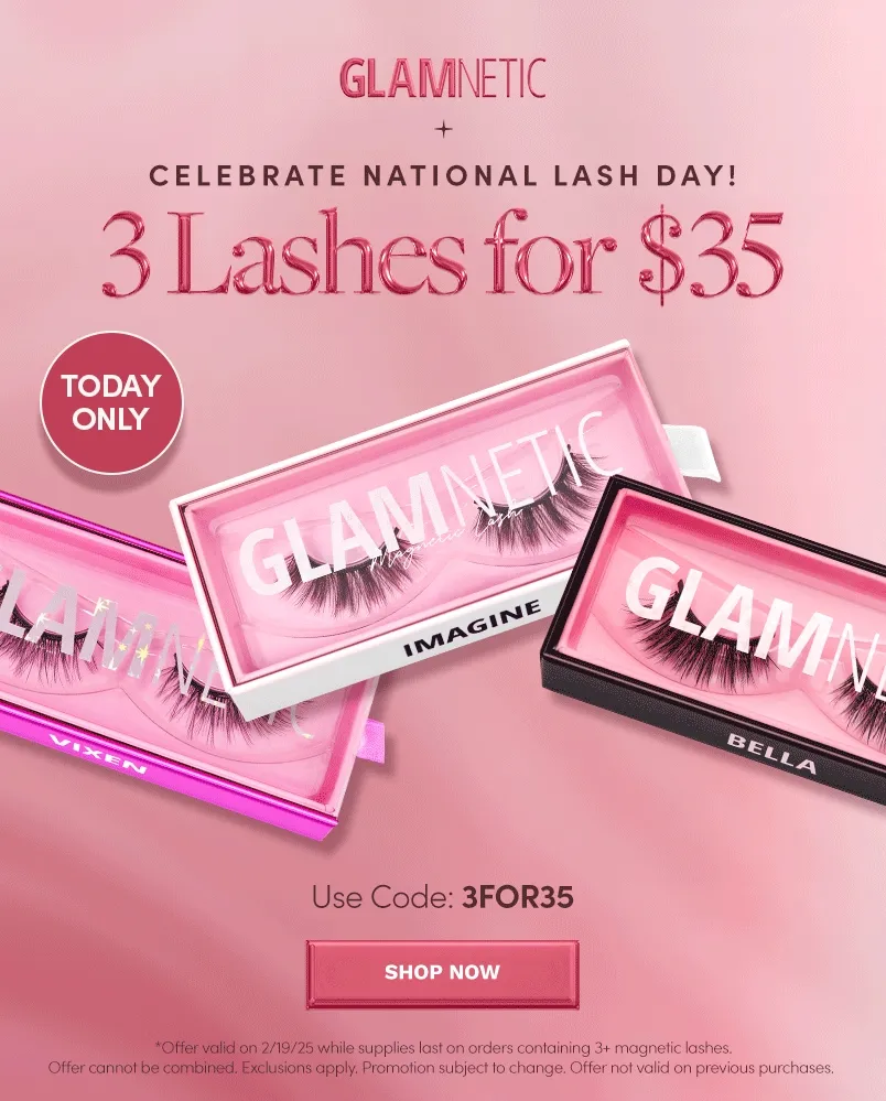 Shop 3 Lashes for $35 with the code 3FOR35