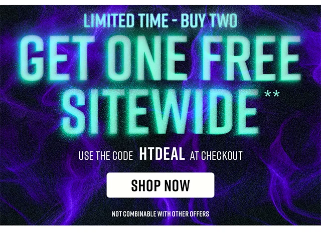 Limited Time - Buy Two Get One Free Sitewide. Use the code discount code at Checkout. Not combinable with other offers. Shop Now