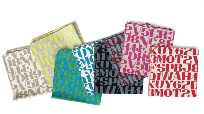 Colorful textile sample.