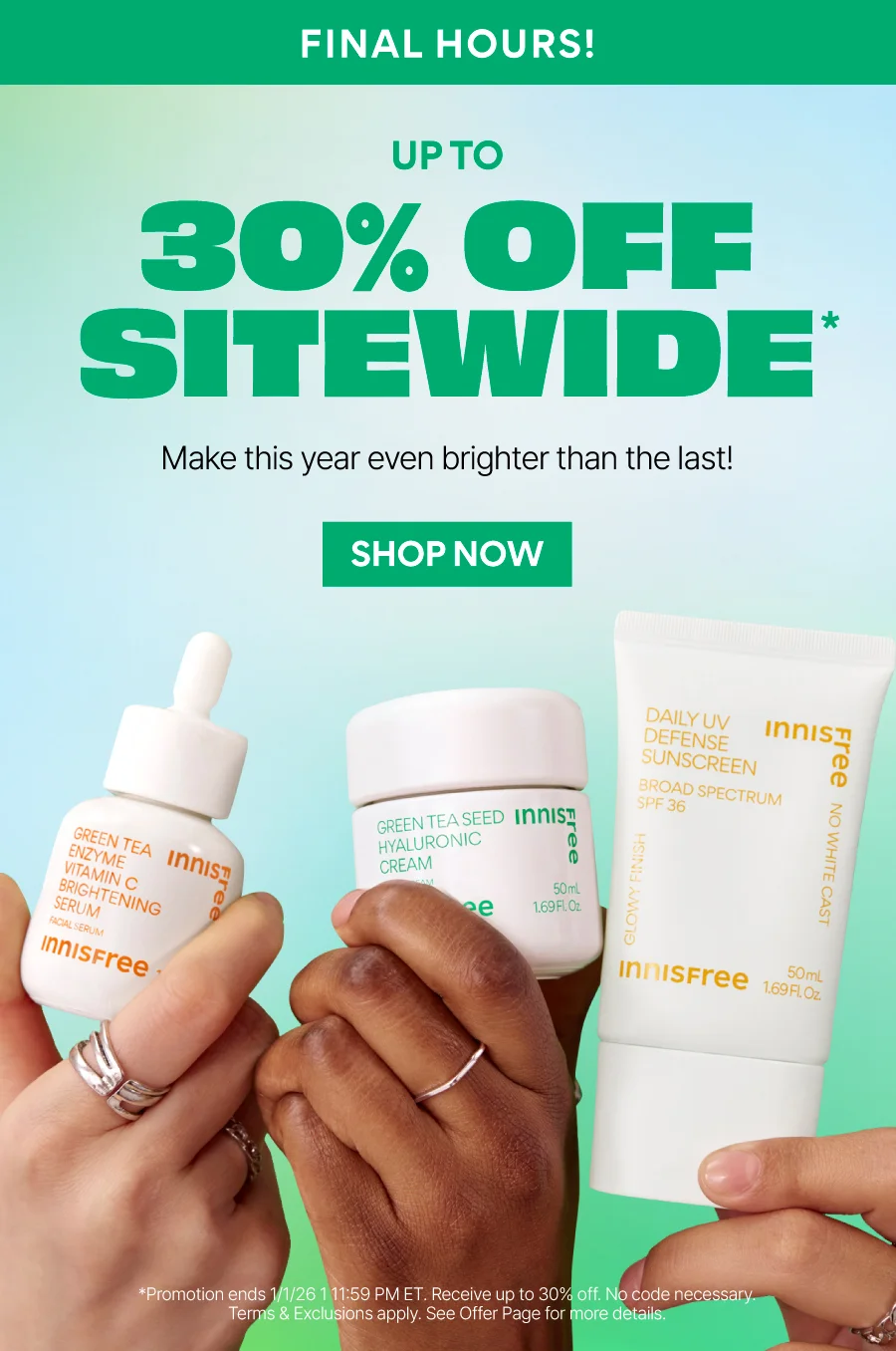 UP TO 30% OFF SITEWIDE