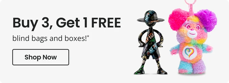 Buy Three, Get One FREE blind bags and boxes!* | Shop Now